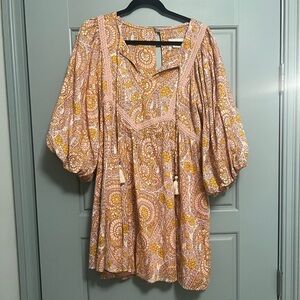 Anthropologie Puff Sleeve Dress